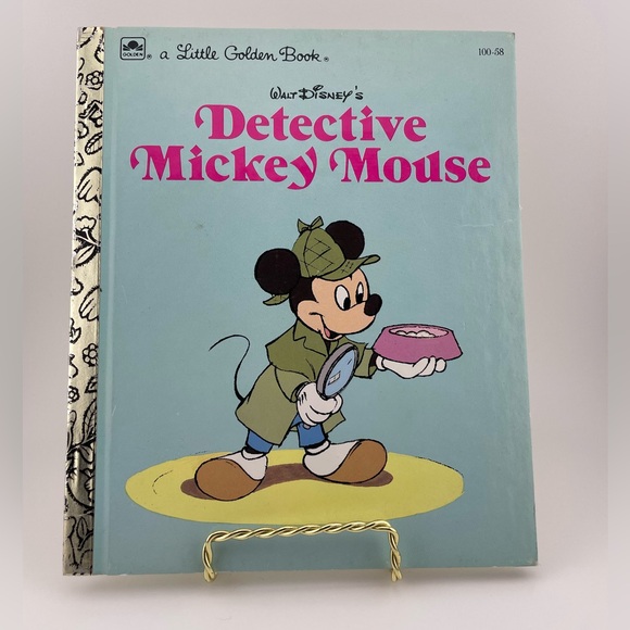 Little Golden Books Other - Vintage, A Little Golden Book Walt Disney's Detective Mickey Mouse